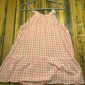 Pink and White Gingham Dress